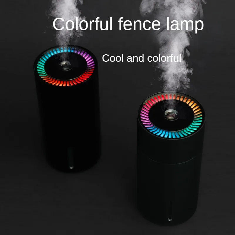 Car Humidifier Rechargeable Mute Colorful Ambient Light USB Portable Air Humidifier Fragrance Diffuser For Vehicle Essential Oil
