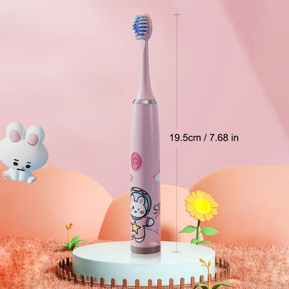 Children Electric Toothbrushes Ultrasonic Toothbrush Cleaning Brush Soft Bristles Gingival Protection 6 Styles Cartoon Brush.