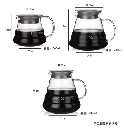 Clear Glass Coffee Pot
350ml Coffee Brew Drip Kettle
600ml Coffee Brew Drip Kettle
800ml Coffee Brew Drip Kettle