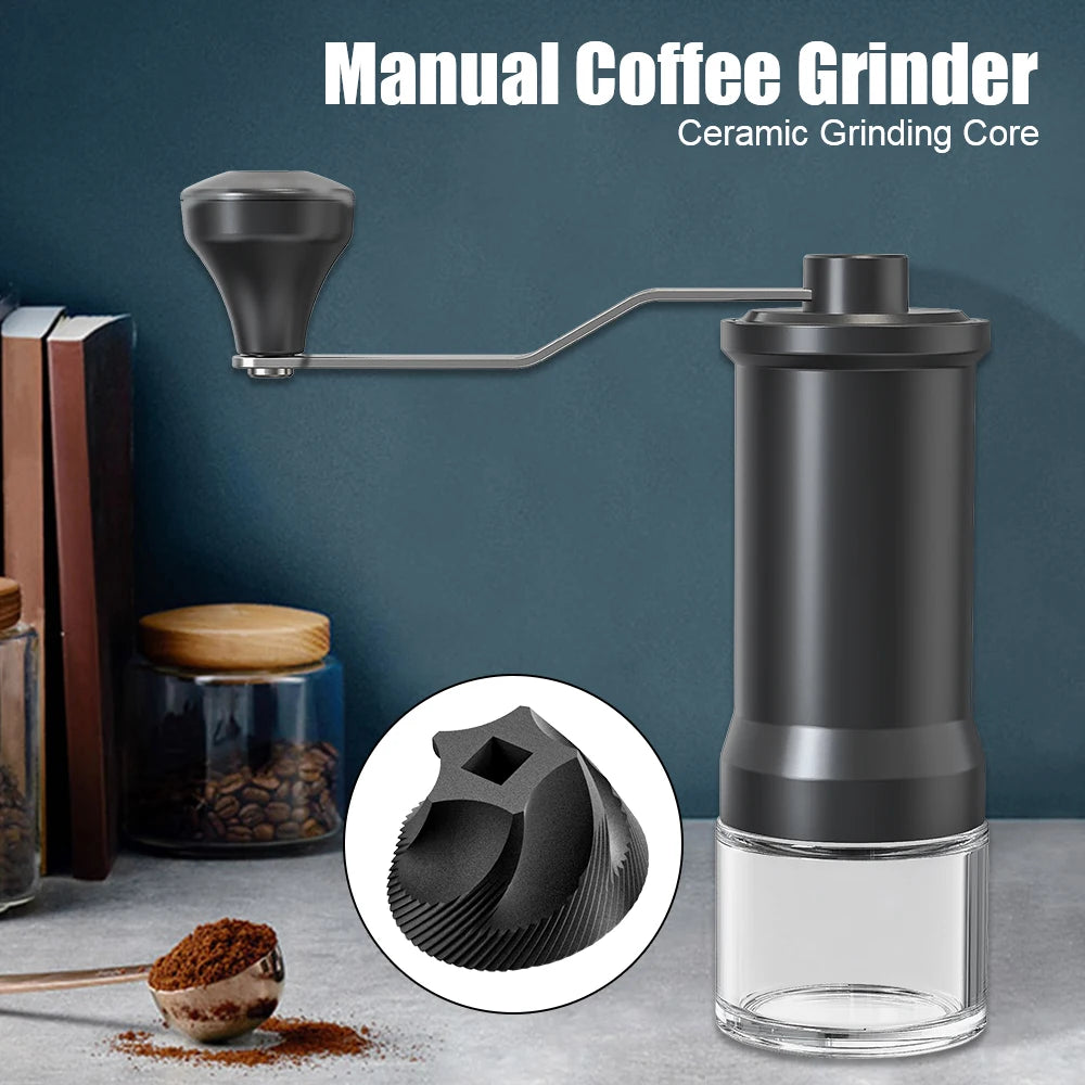 Coffee Grinder Hand-Cranked Bean Grinder Small Manual Grinder Kitchen Tool Coffee Bean Grinder Ceramic Grinding Core Household