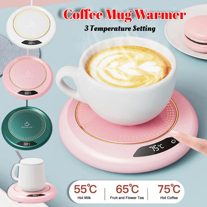 Coffee Mug Warmer USB Constant Temperature Coaster 3-Gear Cup Warmer Milk Tea Water Heating Pad Cup Heater for Home Office. 

Product Name: Coffee Mug Warmer