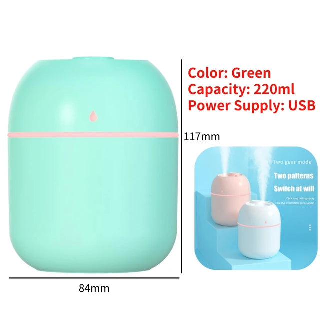 Night Light Flower Humidifier Silent Aromatherapy Diffuser Mist Humidifier