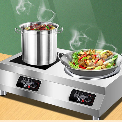 Commercial Induction Cooker 5000W High-power Stir-frying Soup Kitchen Equipment