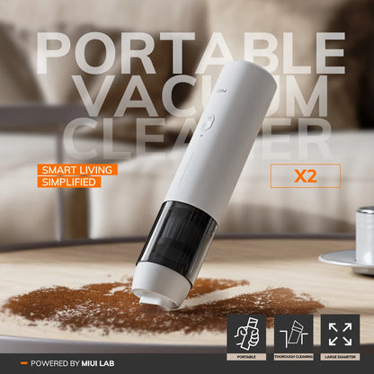 Cordless Handheld Vacuum Cleaner for Laptop & Car, White.