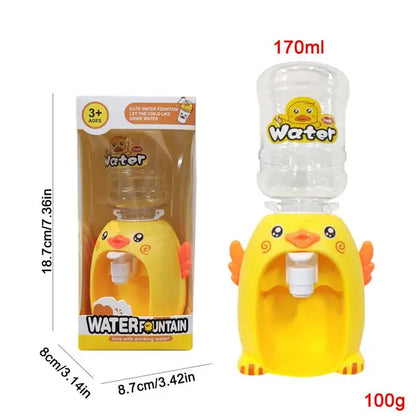 Mini Animal Drinking Fountain Desk Water Dispenser Toy for Children's Role Play Props.