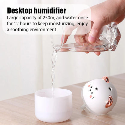 Cute Pet Humidifier
Mini Office Desktop Essential Oil Aroma Diffuser
Car Purifier Air Humidification
USB Small Home Fog Sprayer