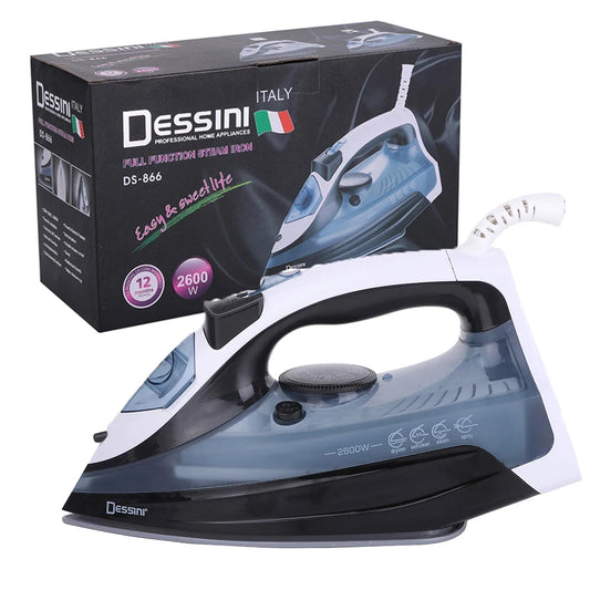 DESSINI 2600W Electric Ceramic Soleplate Garment Steam Iron
Sprayer Steamer Clothes Brush High Quality Steam Iron
Iron For Home