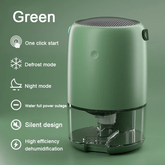 Electric Mute Dehumidifier with 1100ml Capacity