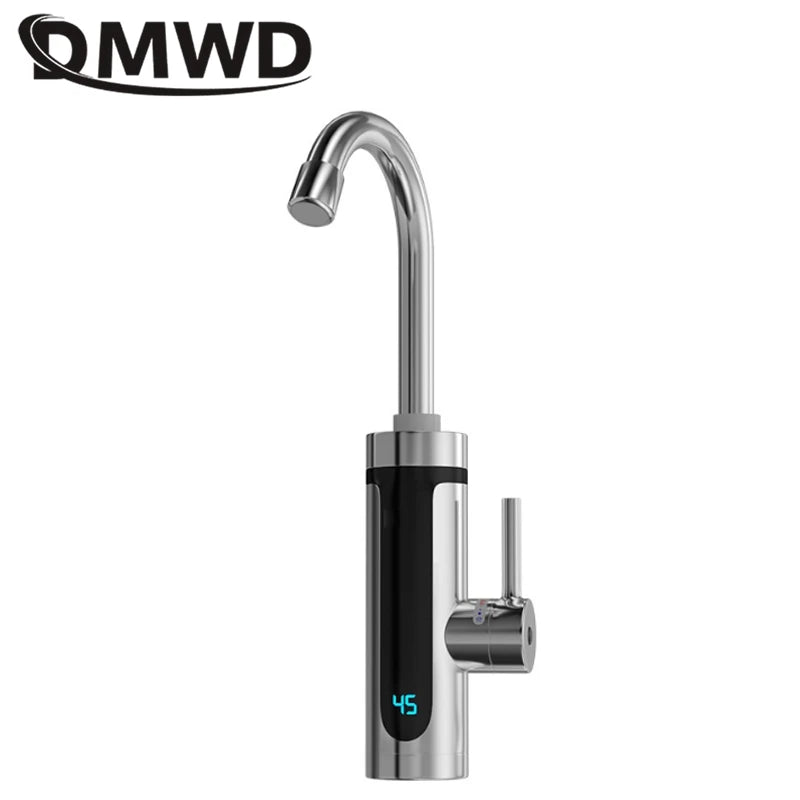 DMWD 3000W Instant Electric Water Heater Kitchen Faucet Digital Display 220V