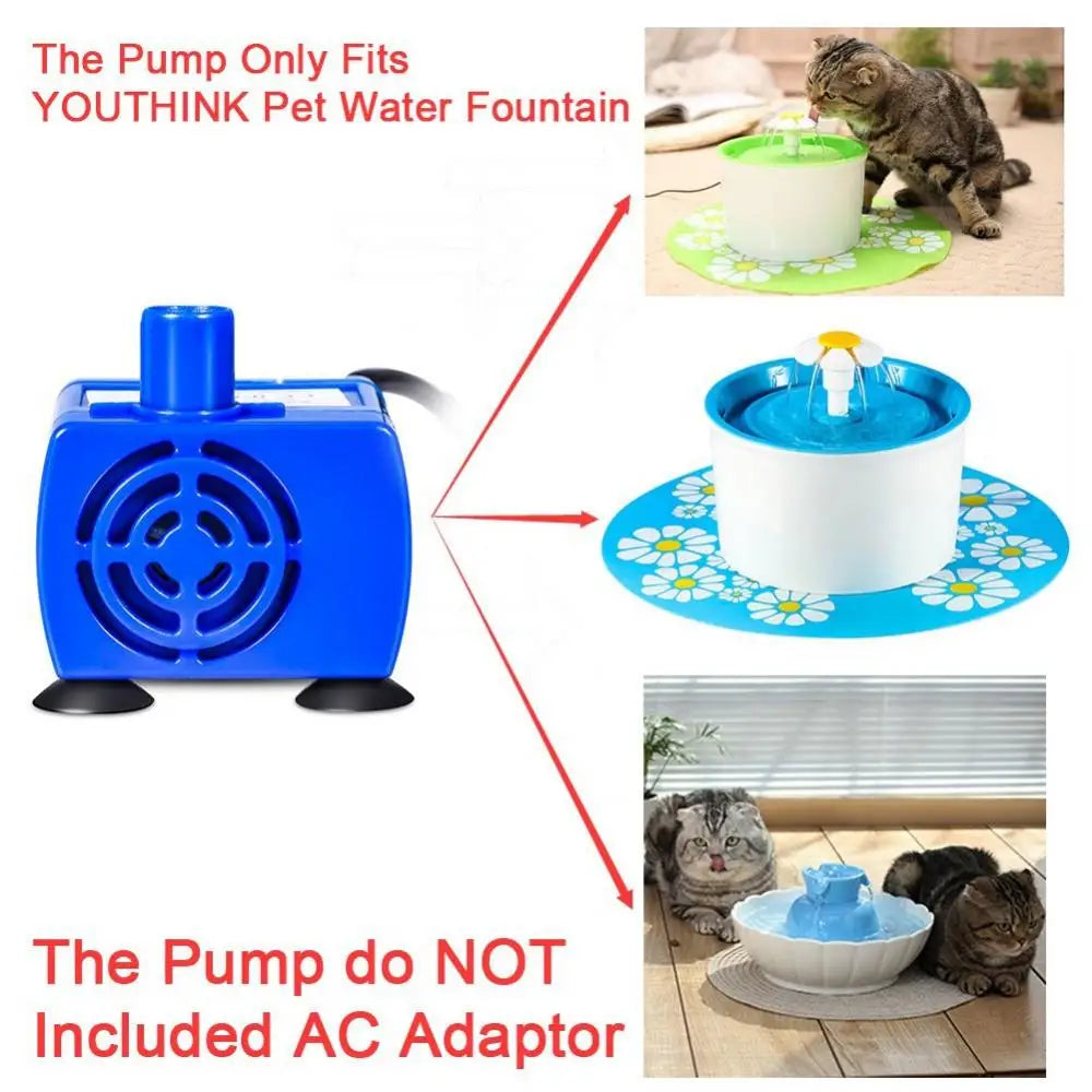 DR-160 AC 12V Dog Water Dispenser Electric Water Pump
Pet Silent Submersible Electric Drinking Fountain Water Pump Replacement