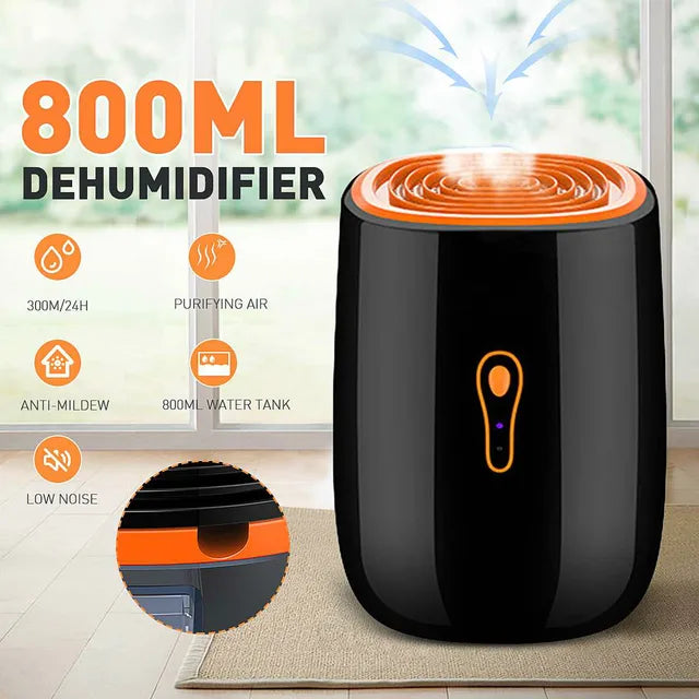 Dehumidifier 800ML 25W Low Noise Portable Dryer Anti-Mildew Purification Device