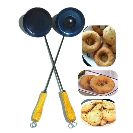 Doughnut frying spoon
Fried oil Baba iron spoon
Durable Portable handmade iron
Non stick Turner Ladle Food Wok Spatula Spoon