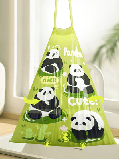 Drawstring Garbage Bag with Panda Printing