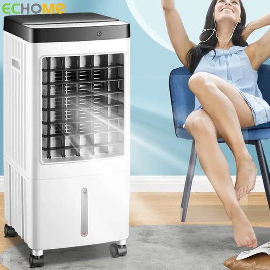 ECHOME 10L Air Cooling Fan
Large Wind Powerful Cooling Mobile Chill
Remote Mechanical Timed Control Water Air Cooler Fan Summer