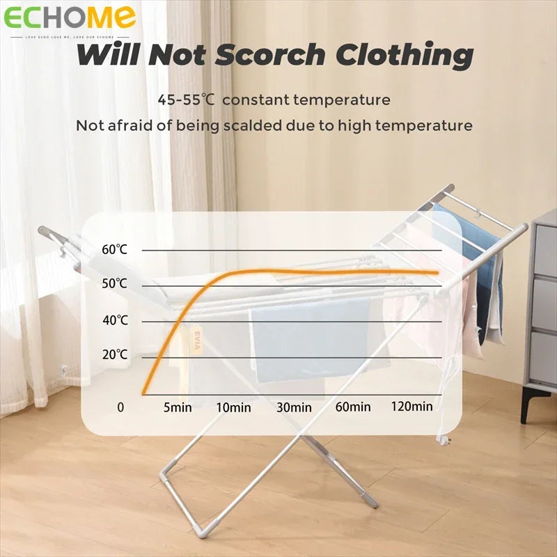 ECHOME Electric Clothes Dryer
Energy Saving Constant Temperature Heating Clothes Hanger
Folding Electric Heating Dryer Machine