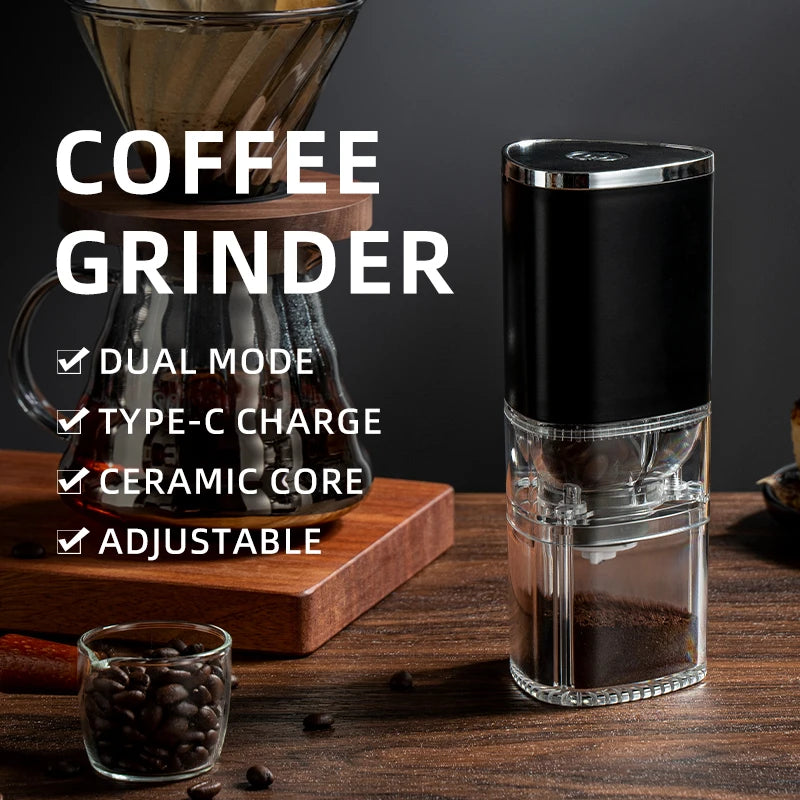 Electric Bean Grinder Stainless Steel Portable Hand Grinder Coffee Machine
