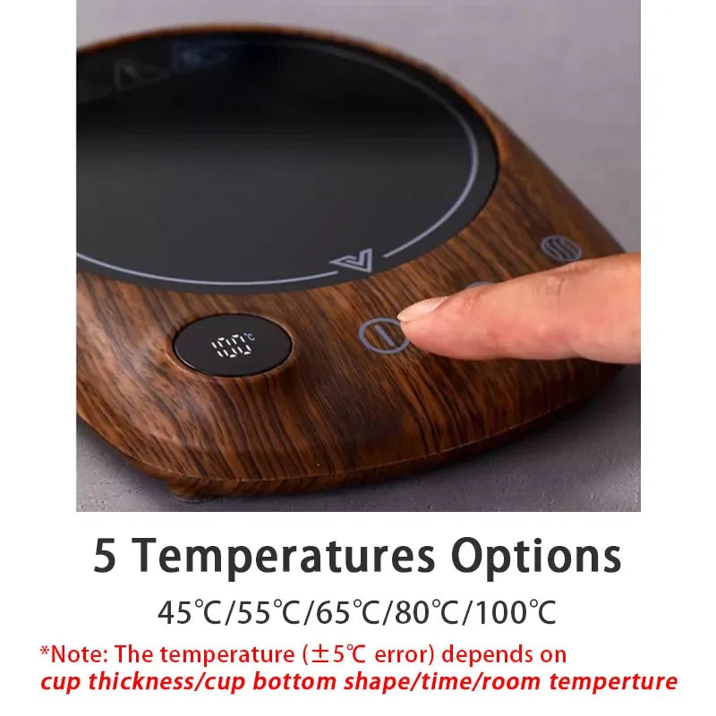 Electric Beverage Heating Plate
Smart Milk Tea Coffee Cup Mug Warmer
Desk 5 Temperatures with Timer Automatic Shut Off