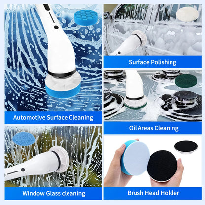 Electric Cleaning Brush 8in1 Multi-functional Power Scrubber