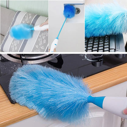 Electric Dust Brush Spin Duster Adjustable Feather Dust Brush Vacuum Cleaner
Blinds Window Cleaning Tool Instant Duster Pro