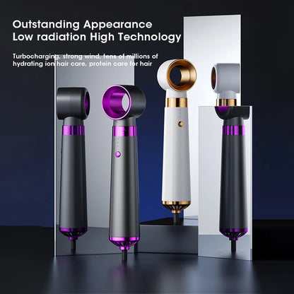 Electric Hair Dryer 5 in 1 Multifunctional Hair Straightener Negative Ion Hair Care Curler Blow Dryer Styling Set Strong Wind.