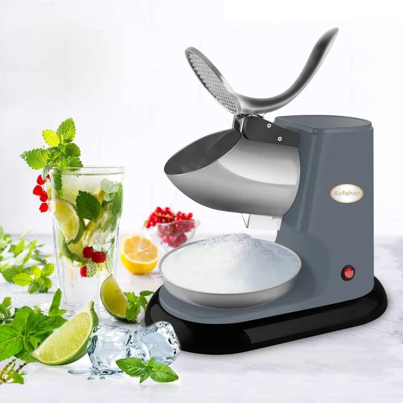 Electric Ice Crusher
Ice Shaver With Dual Full Stainless Steel Blades
Shaved Ice Machine