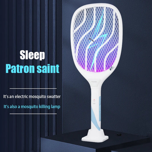 Electric Mosquito Swatter Mosquito Killing Lamp

Battery Can Be Replaced By Oneself

USB Charging Cable And Base Dual-Use