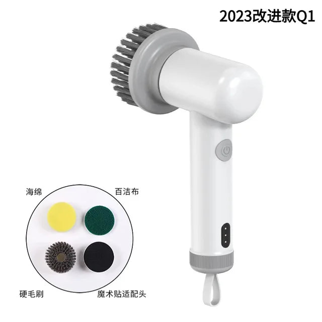 Electric Spin Scrubber Portable Cordless Power Cleaning Brush
IPX6 Waterproof 2 Rotating Speeds 3 Head