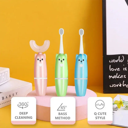 Electric Toothbrush Children Cartoon Super Soft Bristle Baby Tooth Brush Kids Training