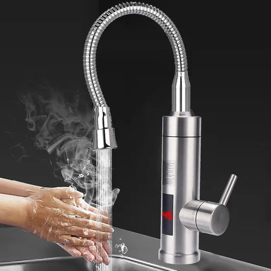 Electric Water Heater Temperature Display Universal Hose Tankless Kitchen Faucet Instant Cold Water Heating 3000W 110V 220V

Summary: Electric Water Heater Temperature Display Universal Hose Tankless Kitchen Faucet