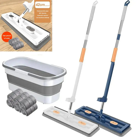 Enlarged Floor Mop Bucket Set
Lazy Mop Squeeze Household Automatic Dehydration
Magic Flat Mops Cleaning Tools