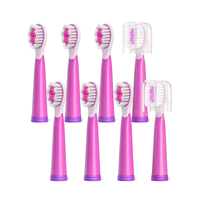 Fairywill Sonic Electric Child Soft Toothbrushes Replacement Heads 4/8 Heads Sets for FW-2001 Toothbrush