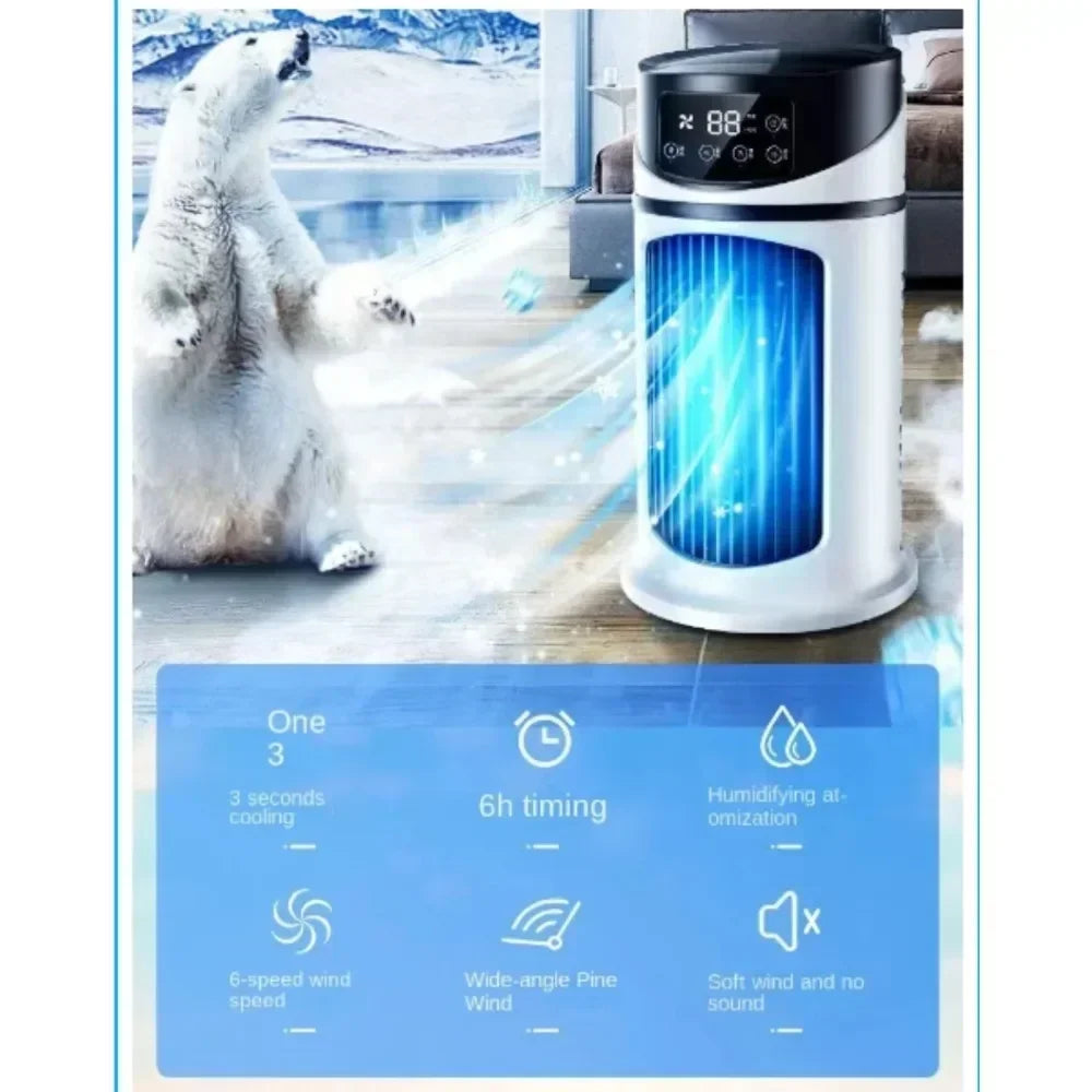 Fan Portable Cold Air Conditioning Multifunctional Air cooled Fan Evaporative Small Air Cooler Air Conditioning Ventilador:
- Fan Portable Cold Air Conditioning
- Multifunctional Air cooled Fan
- Evaporative Small Air Cooler
- Air Conditioning Ventilador