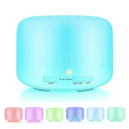 Fangin 500ML Air Humidifier USB Aroma Diffuser With 7 LED Lights