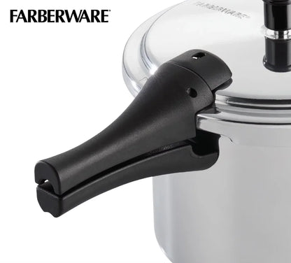Farberware 6-Quart Aluminum Stovetop Pressure Cooker 15 PSI.