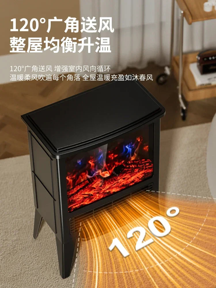 Fireplace heater 3D simulation flame mountain graphene heater household energy-saving electric heater