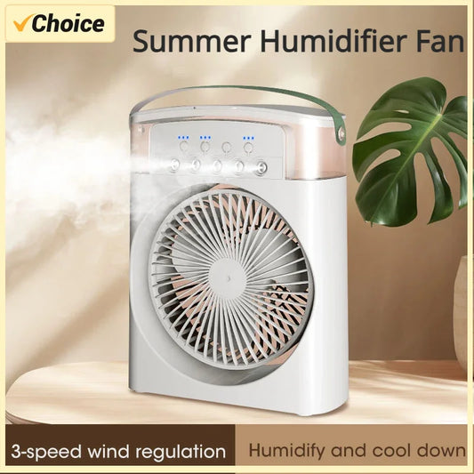 Five Hole 3 Speed Humidifier Fan
Air Conditioner Household Small Air Cooler
Hydrocooling Portable Air Adjustment For Office Fan