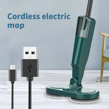 Floor Mop With Sprayer For Cleaning Handheld Wireless Rotary Electric Mop