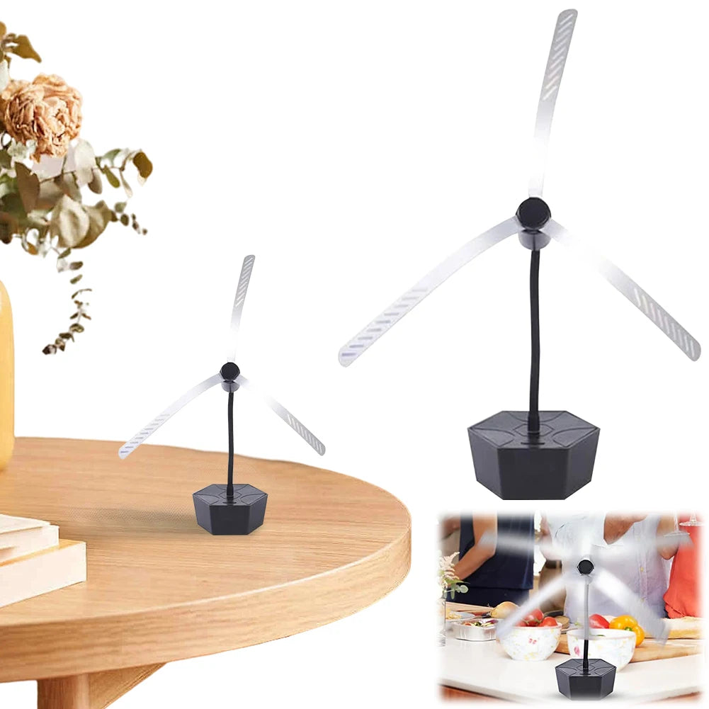 Fly Fan for Tables USB Rechargeable Food Spinning Fan
