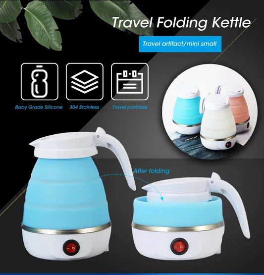 Foldable Portable Teapot Water Heater Electric Kettle 0.6L 600W