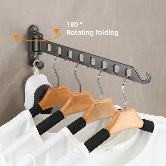 Foldable Clothes Rack Drying Clothes Hanger Wall Mounted Drying Rack