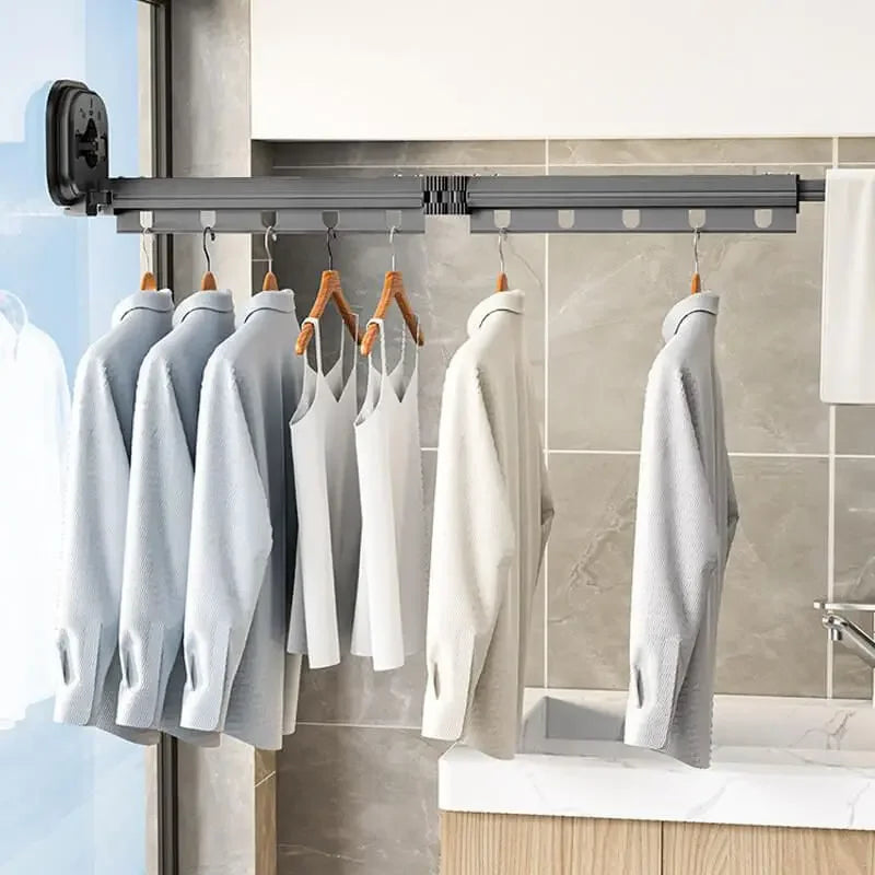 Folding Clothes Hanger Indoor Retractable Cloth Drying Rack5453
Space Saving Home Laundry Clothesline Wall Mount7789
Clothing Rack1329