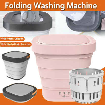 Folding Mini Portable Washing Machine
Laundry Clothes Machine
Automatic Clean