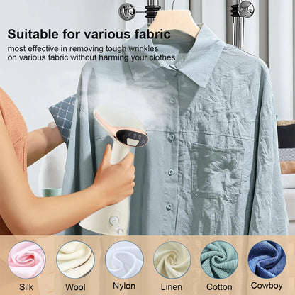 Garment Steamer Portable Steam Iron For Clothes 1500W Powerful Handheld Mini Vertical Ironing Clothes Machine For Home Travel.