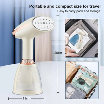Garment Steamer Portable Steam Iron For Clothes 1500W Powerful Handheld Mini Vertical Ironing Clothes Machine For Home Travel.