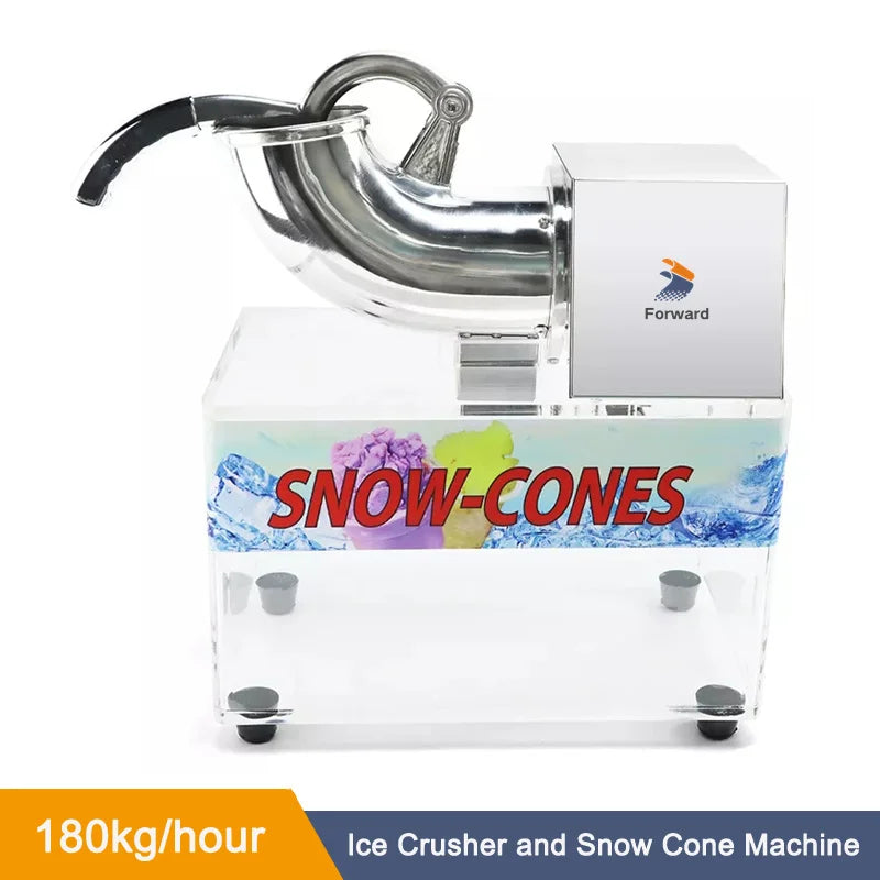 Electric Ice Shaver Crusher Mixer Chopper, Stainless Steel Commercial Machine