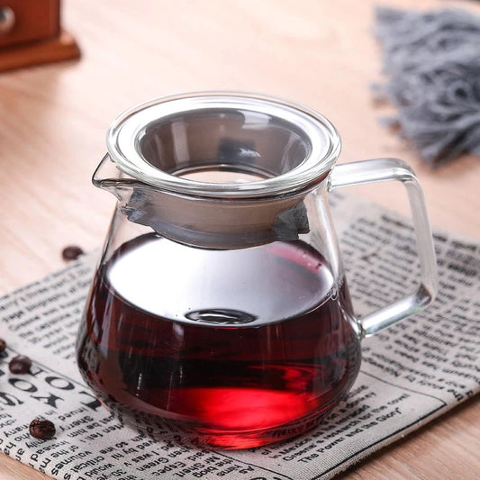 Glass Coffee Pots Portable Pour Over Coffee Filter Kettle