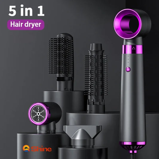 Hair Dryer 5 in 1 Hot Air Comb Professional Electric Hair Brush
Fast Dry Blow Dryer Multi-function Salon Style Tool