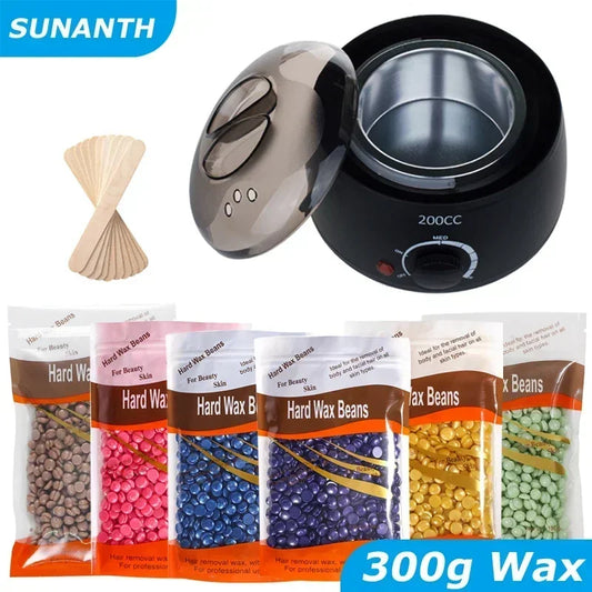 Hair Removal Wax Machine Waxing Heater and Beans Kit