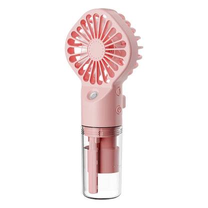 Handheld Desk Misting Fan USB Rechargeable Portable Small Air Cooler