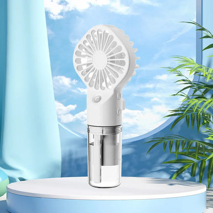 Handheld Mini Air Conditioner USB Rechargeable Portable Humidifier Mist Cooler